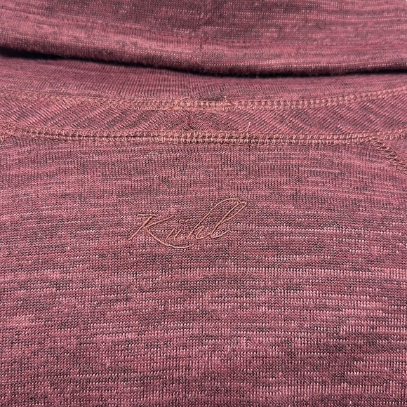 Kühl Lea Cowl Neck Long Sleeve Dress Thumbholes Heathered Plum,  Medium - Picture 5 of 8